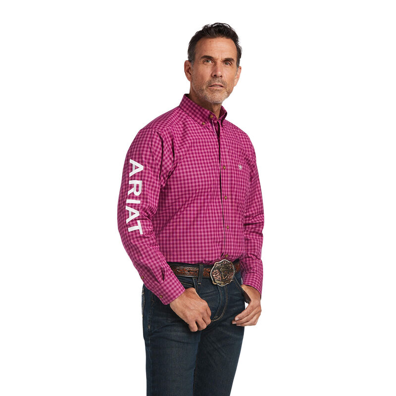 Ariat Pro Series Team Tarletan Classic Fit - Miesten Violetit Paidat ( FPJQZG-364 )